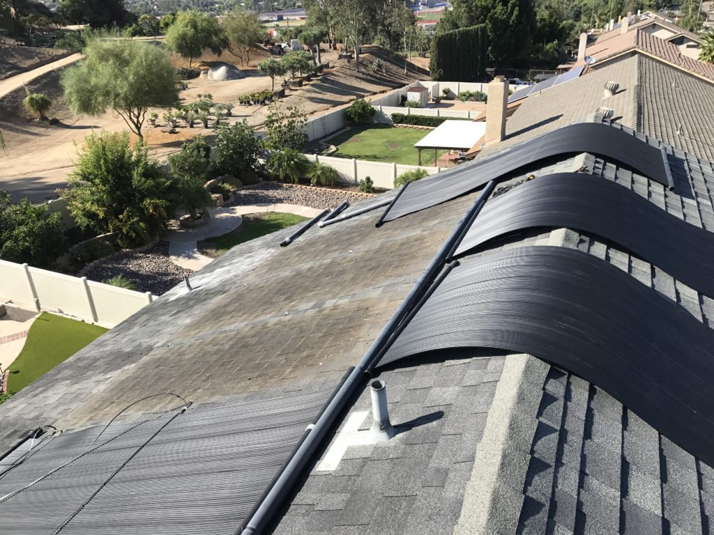 pool solar panels installation