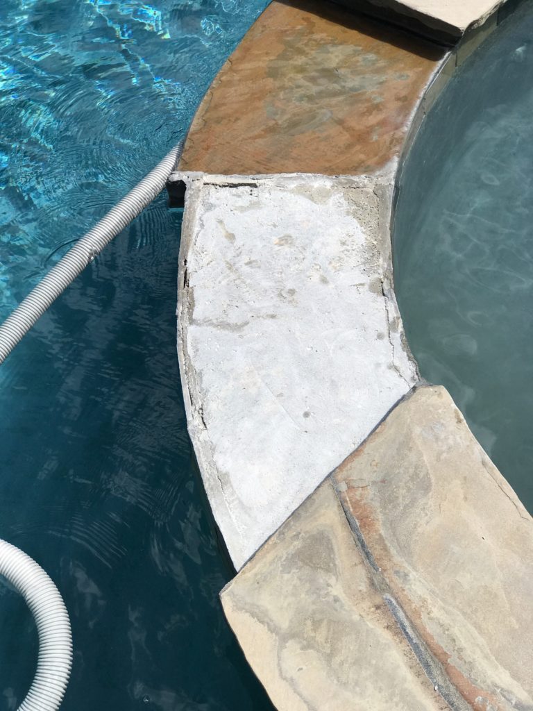 swimming pool coping repair