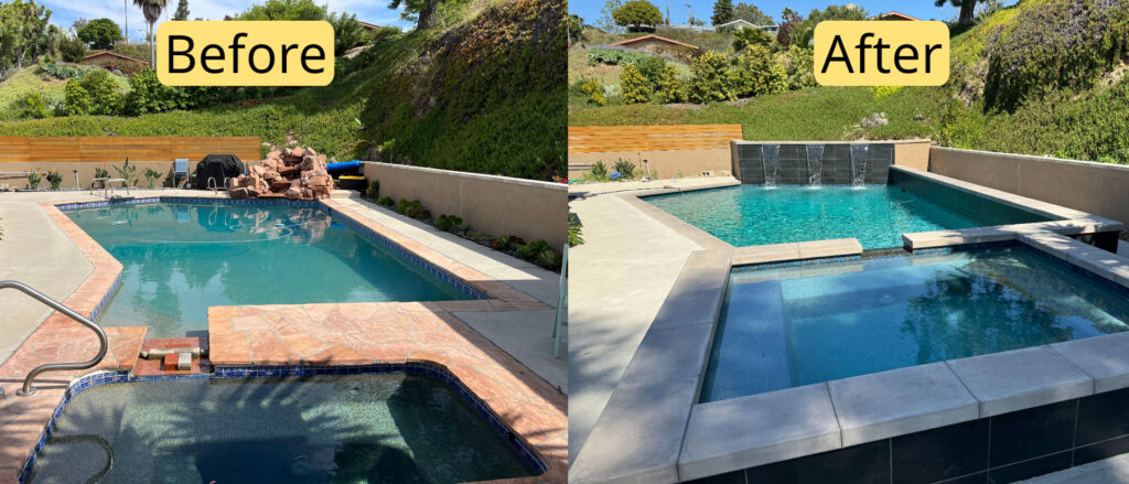 Solana Beach's Stunning Pool Transformation: A Before & After Journey